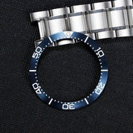 38*30.6mm Stainless Steel GMT Bezel Insert Fits Mod SKX007 SKX009 Watch Case NH35 NH36 Flat Half Til