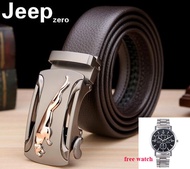 Buy one get a watch 2022 New Fashion 3.5cm Men's Cow Leather Belt Leisure Business Automatic Buckle Belts for Men 105-125cm