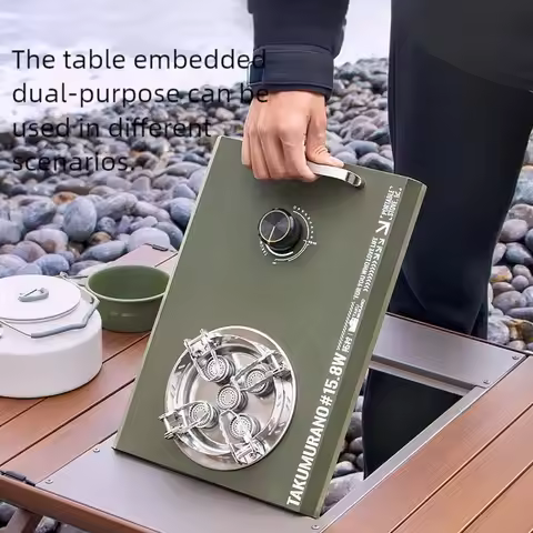 Outdoor Camping IGT Tabletop Stove Portable Folding Gas Stove Camping Cassette Stove Small Cookware 