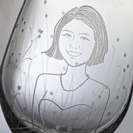 (一對價)425cc【峇里島花園婚禮結婚對杯】(寫實版)肖像似顏繪杯