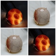 Agate Ring Agate Ring Agate Lotus Flower Motif Antique Wasp 6