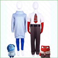 DC2 Inside Out 2 Joy Disgust Anger Fear Sadness dress coat cosplay cloth Halloween party costume