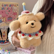 A plush puppy doll in clothes, perfect for sleeping, as a pillow, or as a birthday F3CZ