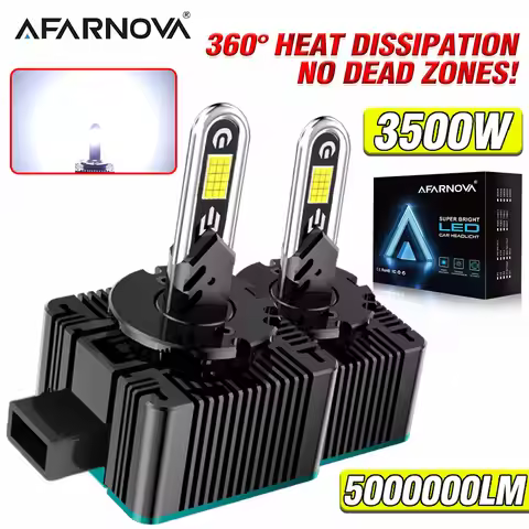 3500W D1S D3S LED Led Xenon HID Kit D2S D4S D3R Car Headlights Bulbs Canbus Auto Lamps Turbo LED For