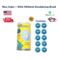 [Value Pack] Soder-Wick SW18045 Desoldering Braid 80-4-5 (10 Bobbins / Each Can)