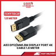 A03 DP12/MM1.8M DISPLAY PORT 4K CABLE 1.8 METER
