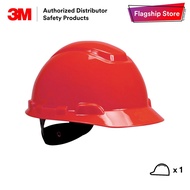 3M H-705R Red Colour Safety Helmet/ 4-Point Suspension Ratchet Type/ Made in USA [1 piece] SH_ PSD_