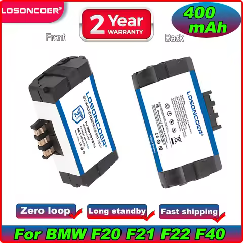 LOSONCOER 400mAh SOS Emergency 84102447710 84109361678 Battery For BMW F22 F20 F21 F23 F30 F31 F32 F