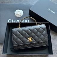 CHANEL 經典雙C 手提/斜背包  WOC芯片款