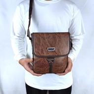 DS224 - Leather Sling Bag AmstarPOLO PU Leather Slim Version