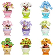 Sakura Building Blocks Mini Potted Flower Series Building Blocks Toy Gift