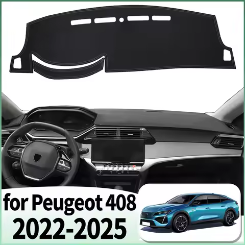 fit for Peugeot 408 2025-2022 fastback Dashmat Dashboard Cover Pad DashMat Sunshade Accessories Prot