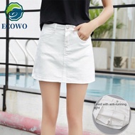AQUAGEM High Waist a-line Skirt, Includes Shorts Pants Two Pocket Denim Shorts Skirt Women, Fashion 