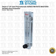 Dwyer 2" (51 mm) Polycarbonate SERIES RM RATE-MASTER®Variable Area Flowmeter RMA-10-SSV