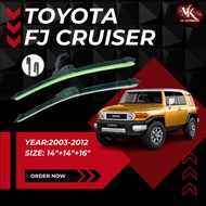 🌧️VK🌧️Silicone Wiper TOYOTA FJ CRUISER (2003-2012) NANO TECHNOLOGY WIPER BLADE WINDSCREEN WIPER