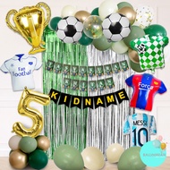 Nataya123 - Soccer Birthday Backdrop & Foil Balloon - Soccer Birthday Decoration