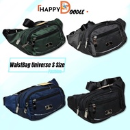 [HAPPY DOODLE]DEBE Waist Bag Casual Wear Motorcycle Accessories Pouch Bag Men Beg Pinggan Lelaki Pus