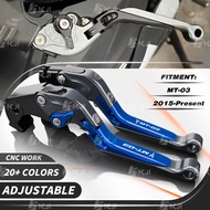 For Yamaha MT-03 MT03 2015-Present Clutch Lever Brake Lever Set Adjustable Folding Handle Levers Motorcycle Accessories Parts
