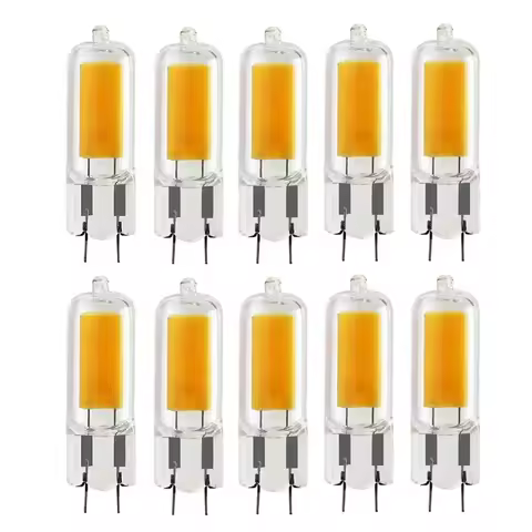 10PCS 6W 9W 12W G4 LED COB Bulb 12V 220V Glass LED G4 Light bulb 360 Beam Angle Replace Halogen Lamp