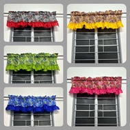 Tropical Vibe Leaf Valance Curtain Best For Windows and Doors 18 inches x 59 inches