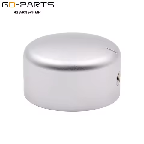 GD-PARTS 44x25mm Silver Machined Solid Aluminum Knob For AMP Speaker Vinyle Turntable Recorder Poten