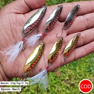 Spoon Lure 10gram 5gram/ 3.5gram Fishing Bait Spoon Spun