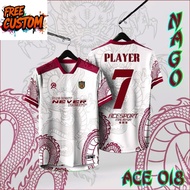 Free Customization Football Jersey Number 7, New Dragon Pattern Futsal Football Jersey For The Year,
