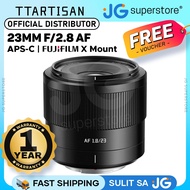 TTArtisan 23mm f/1.8 AF APS-C Format FUJIFILM X Mount High Index Compact Prime Lens with Silent STM