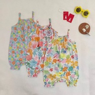 Baby Kids Girl Bebe Sunrise Singlet Jumper Jumpsuit Cotton 吊带女宝宝连体衣
