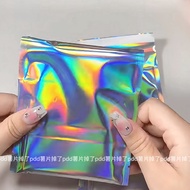 [Aluminum Foil Packaging Bag] ins Laser Self-Adhesive Bag Card Out Packaging Packaging Bag Laser Spa