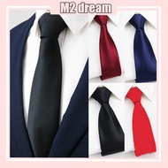 【READY STOCK】Fashion Men's Tie No-Tie 8cm Zipper Tie Business Casual Tie Unisex Tali Leher Lelaki 领带