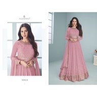 AASHIRWAD CREATION 9293 GEORGETTE DESIGNER LONG FLAIR ANARKALI GOWN READYMADE