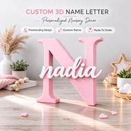 Custom 3D Name Letter Stand | Personalized Baby Name Decor | Freestanding Letter with Name | AFS3D
