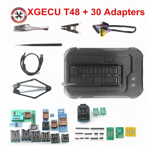XGECU T48 +30 Adapters XGECU 100% Original ECU Programmer TL866-3G + Full Adapters EEPROM Universal 