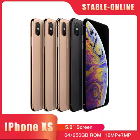Apple iPhone XS Mobile phone Face ID 5.8" 4G LTE A12 4G RAM 64GB/256GB/512GB ROM Hexa Core Original