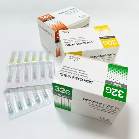 100pcs Disposable Needle 32G 34G 1.5MM 2.5MM 4MM 6MM 8MM 13MM Small 30G Needle Hand Tool