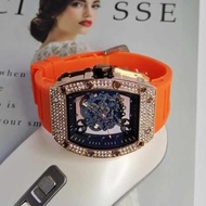 Richard RM055 Original Drill Same Style Perspective Bottom Cool Luminous Non-mechanical Watch Watch 