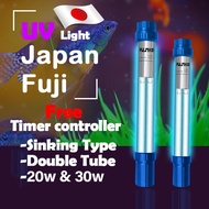 Japan UV Light Sterilizer Double tube Aquarium Sinking Type 20W/30W Made in Japan [Philip Bulb][Ready Stock]