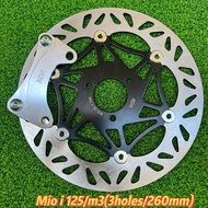 big disc brake 3holes gear gt125 M3 mio i 125 260mm big rotor disc bracket
