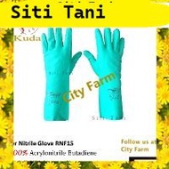 +Rubberex Acid Resistant Nitrile Glove/ sarung tangan getah racun Heavy duty City Farm