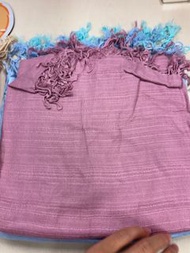 Dirty pink 流蘇圍巾Thai Silk Scarf made in Thailand all 泰國絲巾 頸巾 披肩