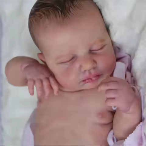 49 Cm Full Body Soft Touch Vinyl Loulou Reborn Girls And Boys + Random Clothes(Include Pacifer, feed