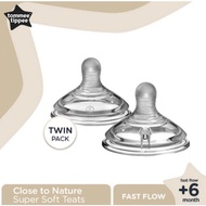 Original Tommee Tippee Nipple 3M+ Fast Flow 3M Dot Tommee Tippee 6M+