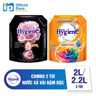 Combo 2 Nước Xả Vải Đậm Đặc Hygiene 2L/2.2L