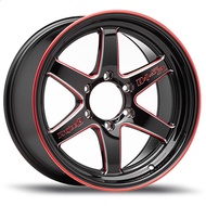 Lenso Wheel ProjectD D-1SR (T) ขอบ 18x9.5"/10.5" 6รู139.7 ET+25/+30 สีBRQDW แม็กเลนโซ่ ล้อแม็ก เลนโซ่ lenso18 แม็กรถยนต์ขอบ18