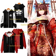 New Anime Azur Lane Sakura Empire Zipper Hoodie Japanese Men's Fashion Women's Loose 3D Printing Swe