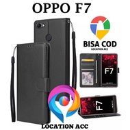 Oppo F7 FLIP LEATHER CASE PREMIUM-FLIP WALLET LEATHER CASE For OPPO F7 - WALLET CASE-FLIP COVER LEATHER-Book COVER