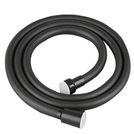 ☫Bathroom 1.5M Flexible Black PVC Shower Hose Explosion-Proof Hose Home Bathroom Pipe Fittings H ⓛG