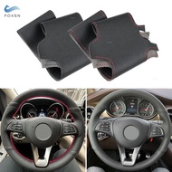 For Mercedes Benz W176 W246 W205 C117 C218 X218 W213 EQV W447 Car Hand Stitching Braid Steering Whee