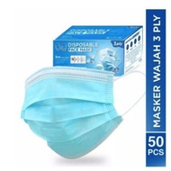 MASKER MEDIS 3 PLY 1 BOX ISI 50 PCS DISPOSABLE